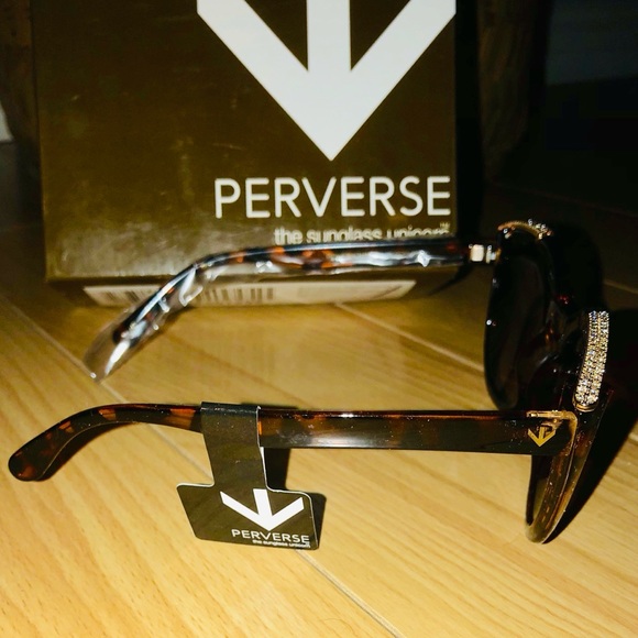 NEW PERVERSE Powerhouse Brown Tigress Sunglasses - Picture 3 of 5